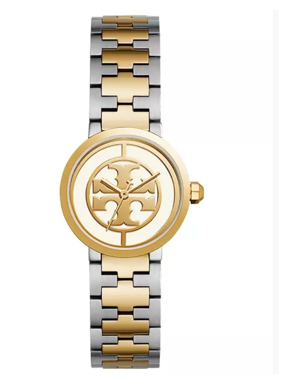 Tory Burch Two-Tone Gold and Silver Reva Bracelet Watch